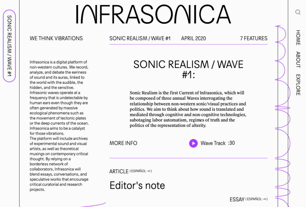 white field with writing and sound spectrum