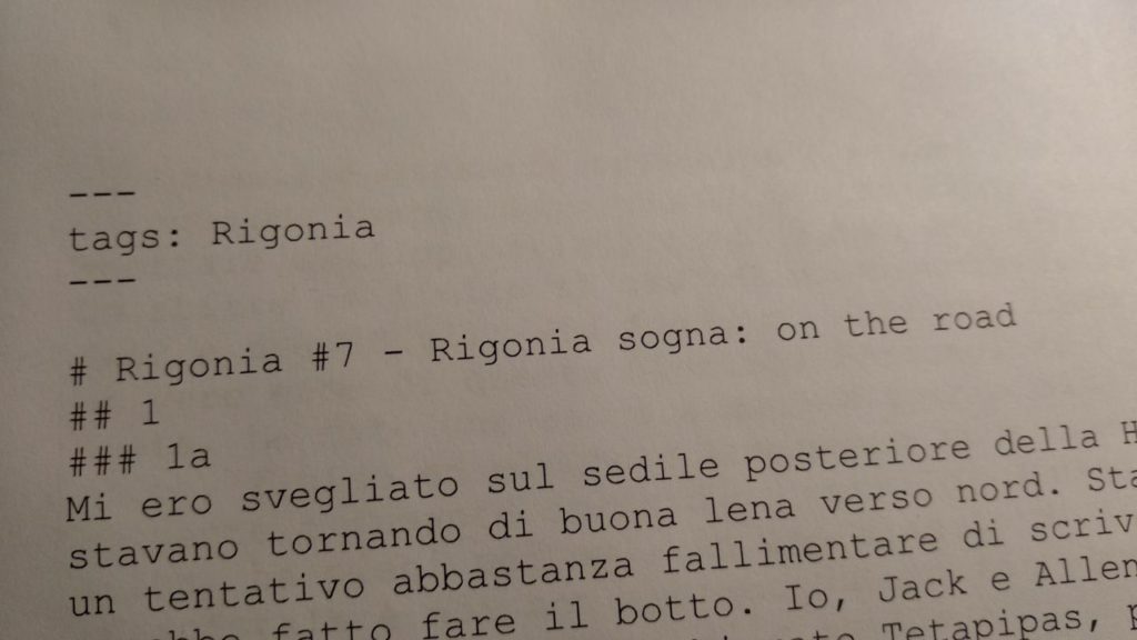 Rigonia #7 Sogno On the Road