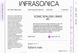 white field with writing and sound spectrum
